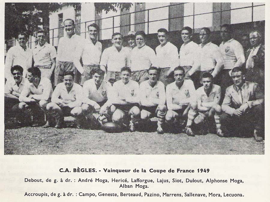 Bègles - 1949 Coupe De France - © finalesrugby.com