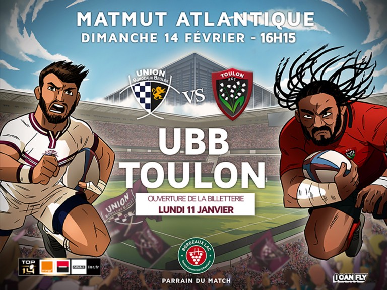 Rugby Scapulaire Billetterie ouverte pour UBBToulon