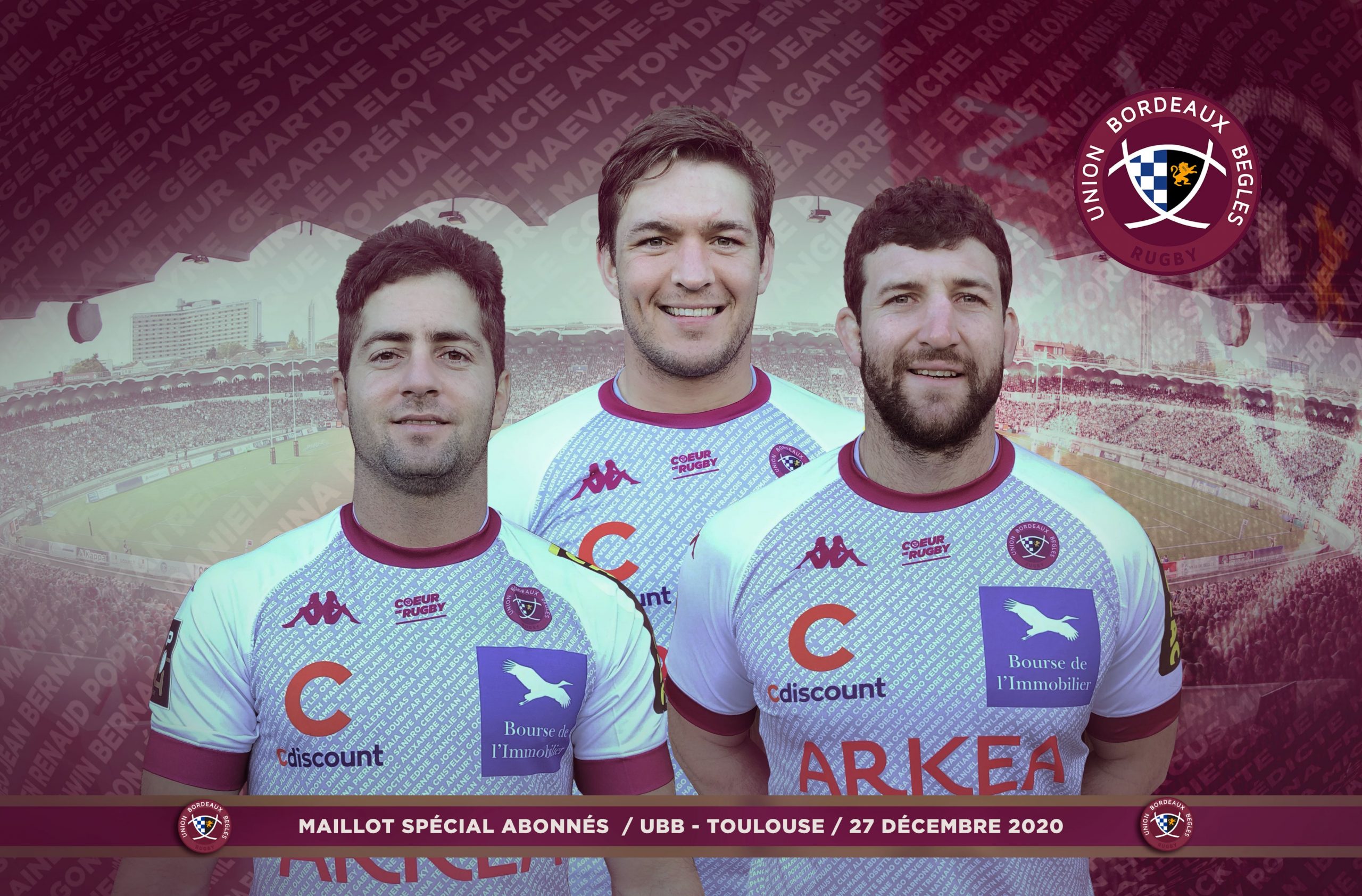 Un maillot sp&eacute;cial face au Stade Toulousain