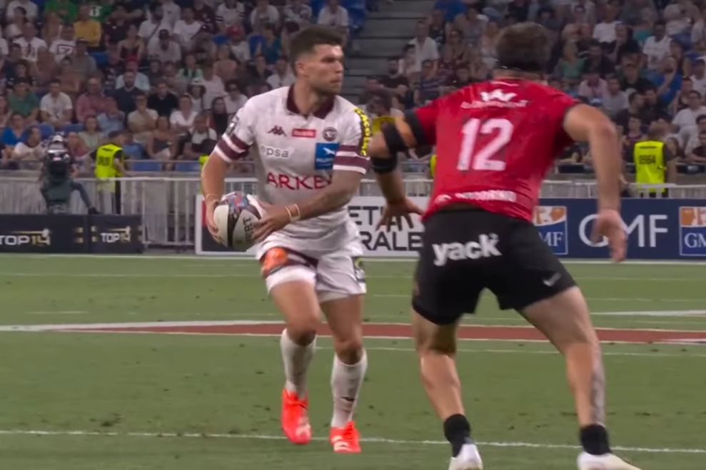 Matthieu Jalibert, le joueur de Top 14 &agrave; avoir battu le plus de d&eacute;fenseurs
