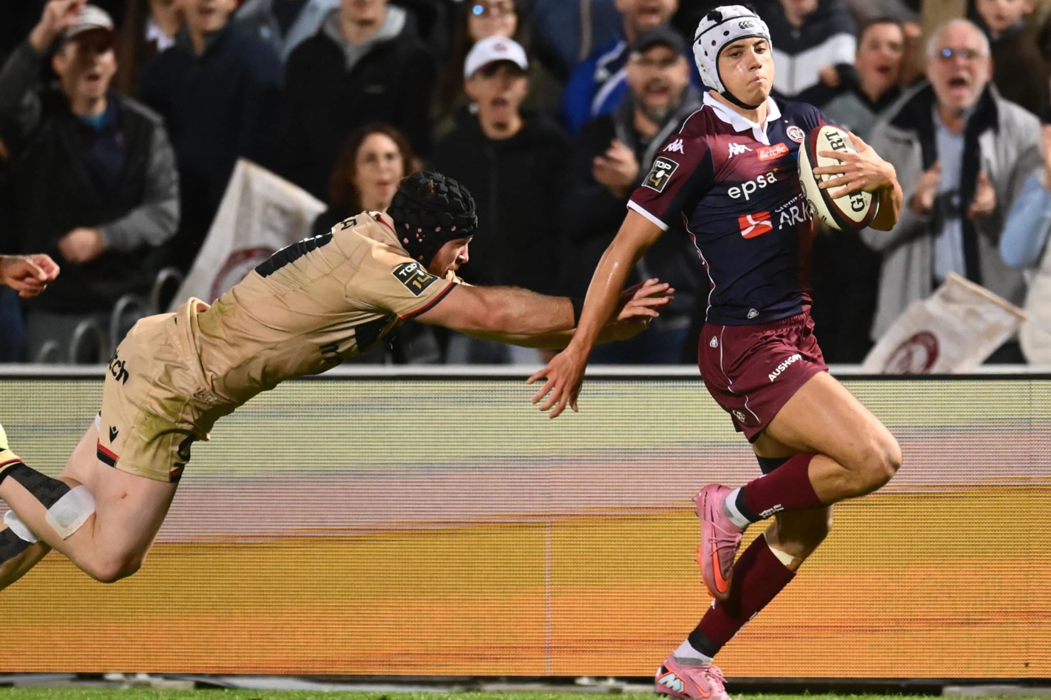 L&rsquo;essai de Louis Bielle-Biarrey face &agrave; Lyon nomm&eacute; pour le titre de plus bel essai de la saison